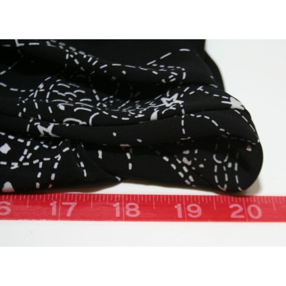 White House Black Market Womens M Celestial Star Print Top Witchy Whimsigoth - Picture 6 of 8